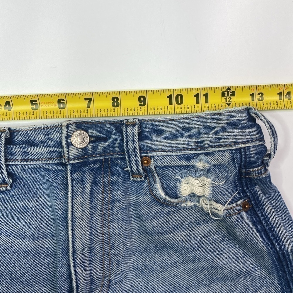 Abercrombie & Fitch Denim Raw Hem Jean Skirt Size 25/0 - Picture 3 of 6